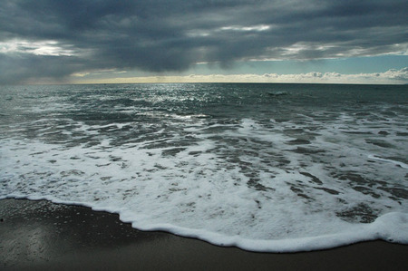 Storm coming in, Capistrano Beach, California, © Sue Rosoff, All Rights Reserved