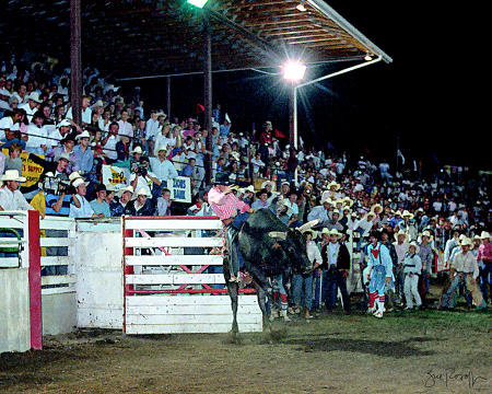 Lane Riding Red Rock at the last Challenge in Spanish Fork, UT 1988, © Sue Rosoff, all rights reserved