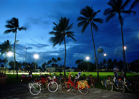 Bikes, Kwajalein, RMI, © Sue Rosoff, all rights reserved