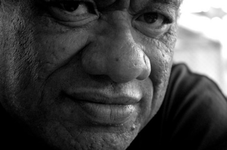 Iroij Mike Kabua, Ebeye, Kwajalein, RMI, © Sue Rosoff, all rights reserved