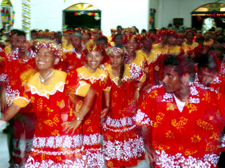 Christmas Youth Jepta, Ebeye, Kwajalein, RMI, © Sue Rosoff, all rights reserved