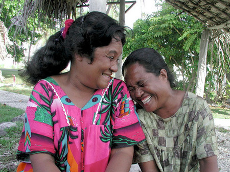 Wonda and Henrietta, Kwajalein, RMI, © Sue Rosoff, all rights reserved